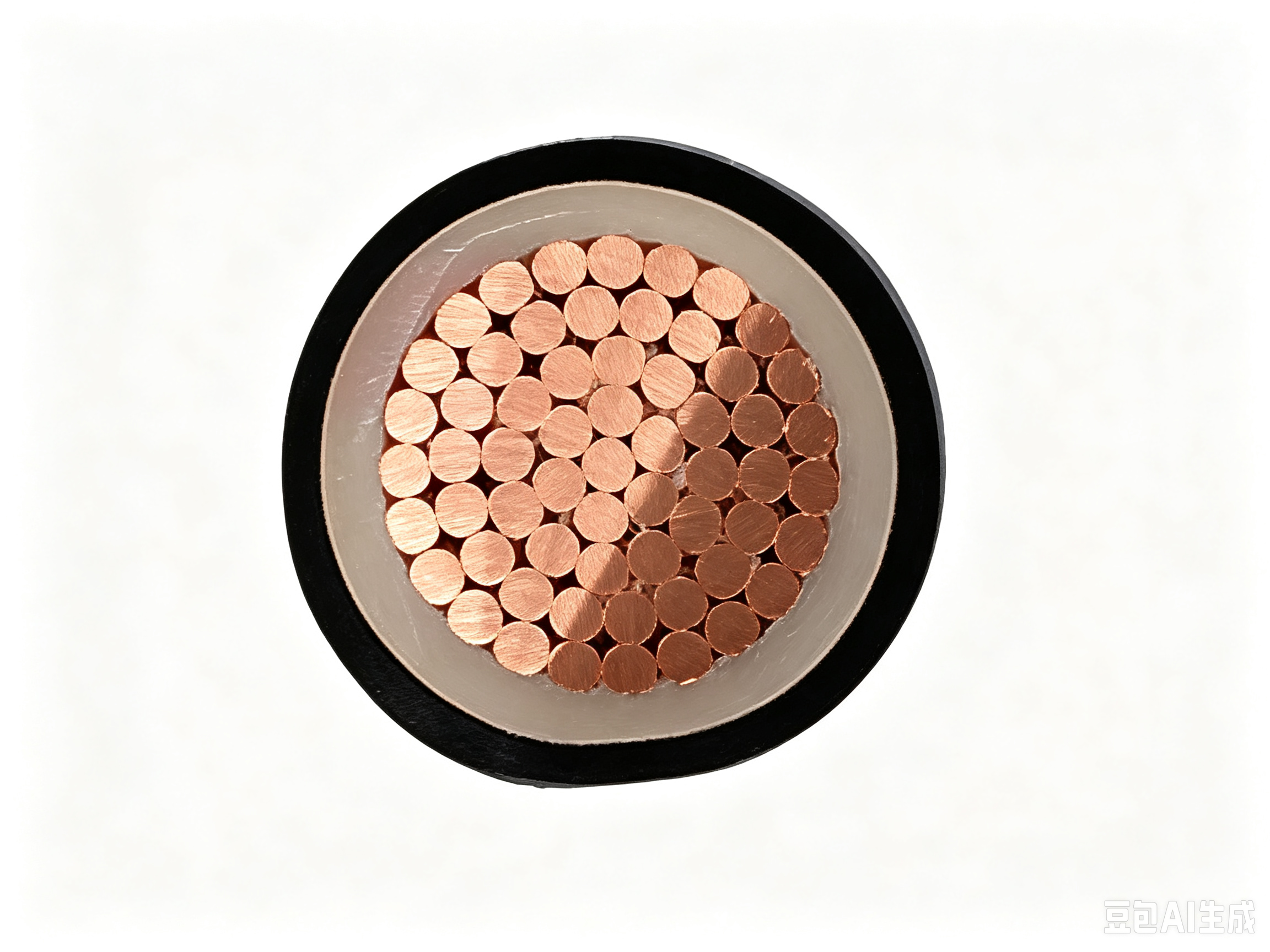 Flame-retardant and fire-resistant flexible cable for communication power supply